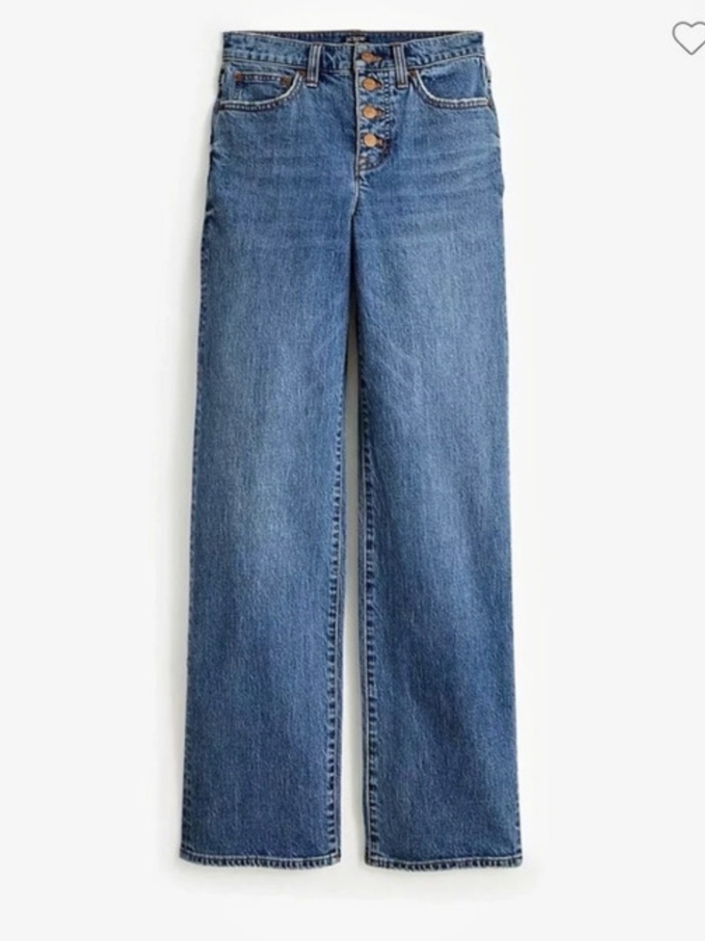 J. CREW Full Length Wide-Leg Jean Medium Wash 35T